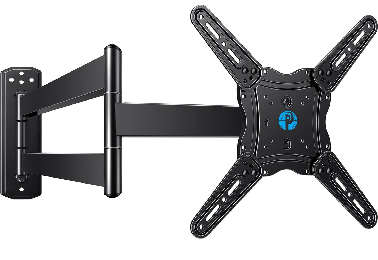 Pipishell Full Motion TV Wall Mount for Echo Show 21/15 and 13-43 Inch Flat Curved Screen TVs & Monitors, Max VESA 200x200mm up to 44lbs, TV Mount Wall Bracket with Rotation Swivel Tilt Extension