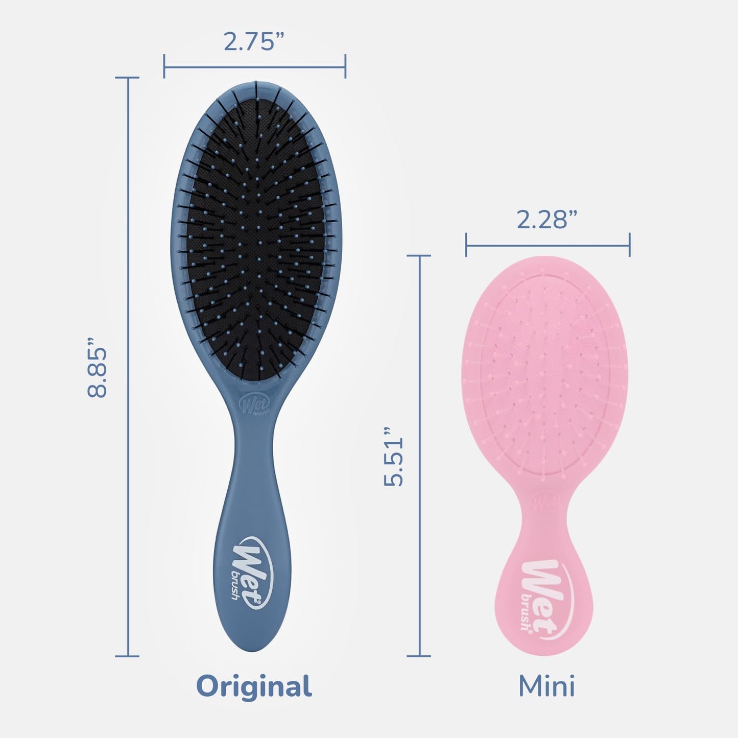 Wet Brush Original Detangler Hair Brush, Black Frost, For All Hair Textures