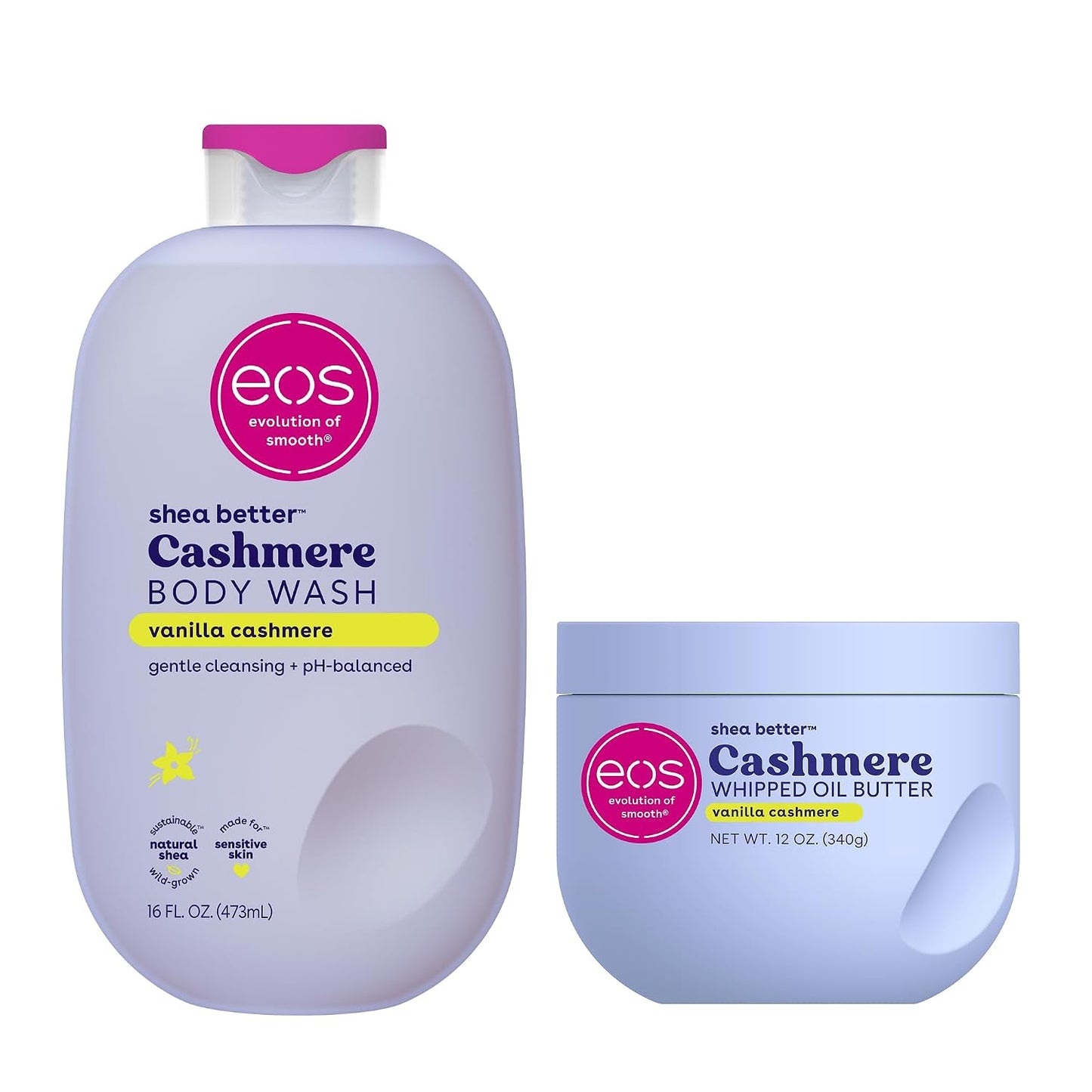 eos Cashmere Body Wash- Vanilla Cashmere, Creamy Gel with Shea Butter, 16 fl oz