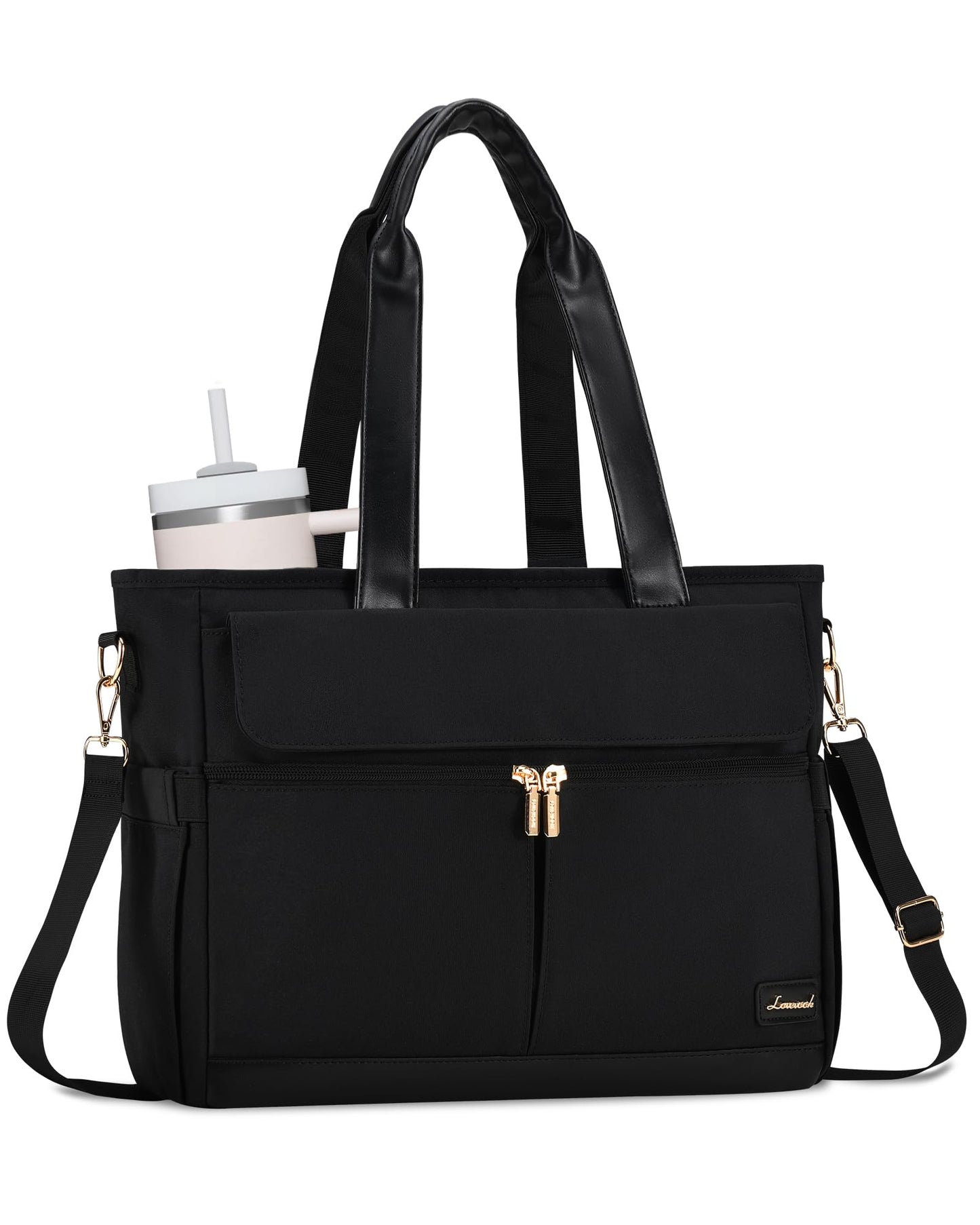 LOVEVOOK Lunch Tote Bag for Women, Work Laptop Bag with Lunch Compartment