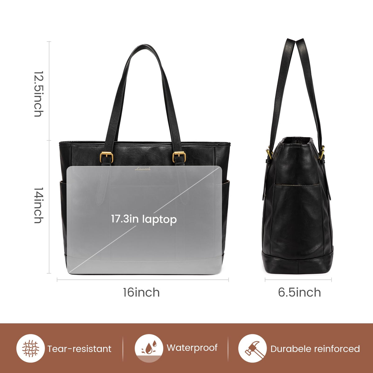 LOVEVOOK Laptop Work Tote Bag for Women,Teacher Computer Briefcase Business Shoulder Bag for Office Travel Gift