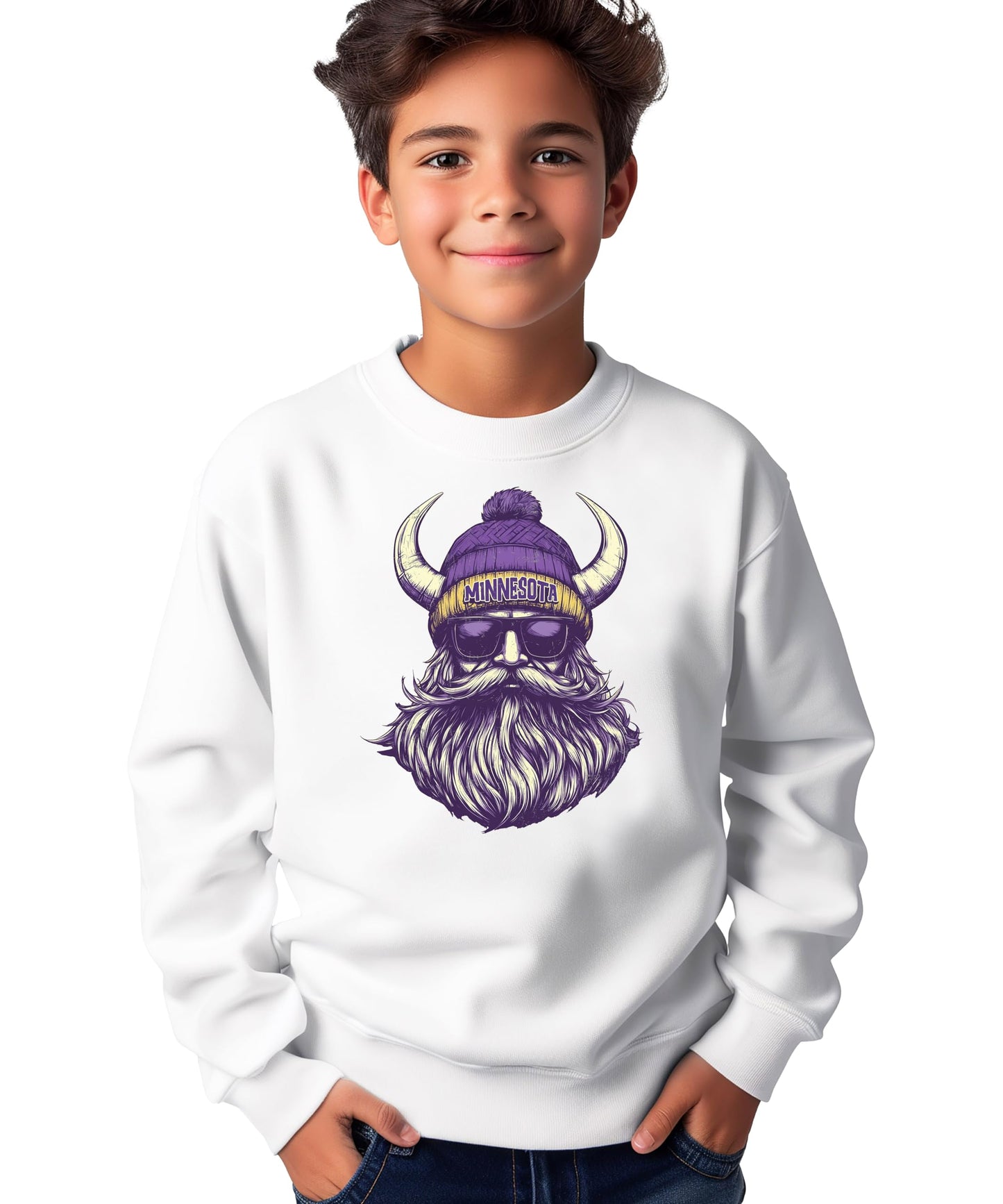Olive Loves Apple Minnesota Football Sports Sweatshirt for Men Women Youth and Toddler Boys and Girls