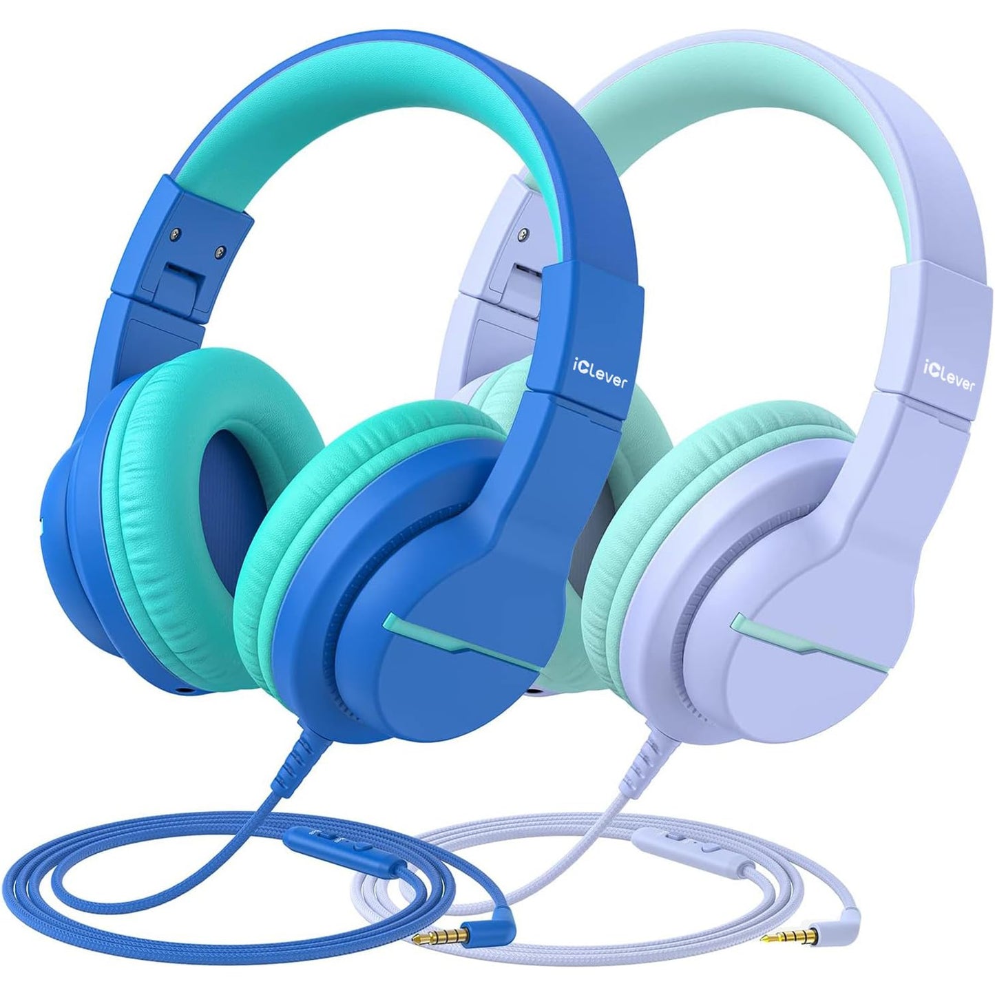 iClever HS19S Kids Headphones for School, Over-Ear for Toddler Boys Girls