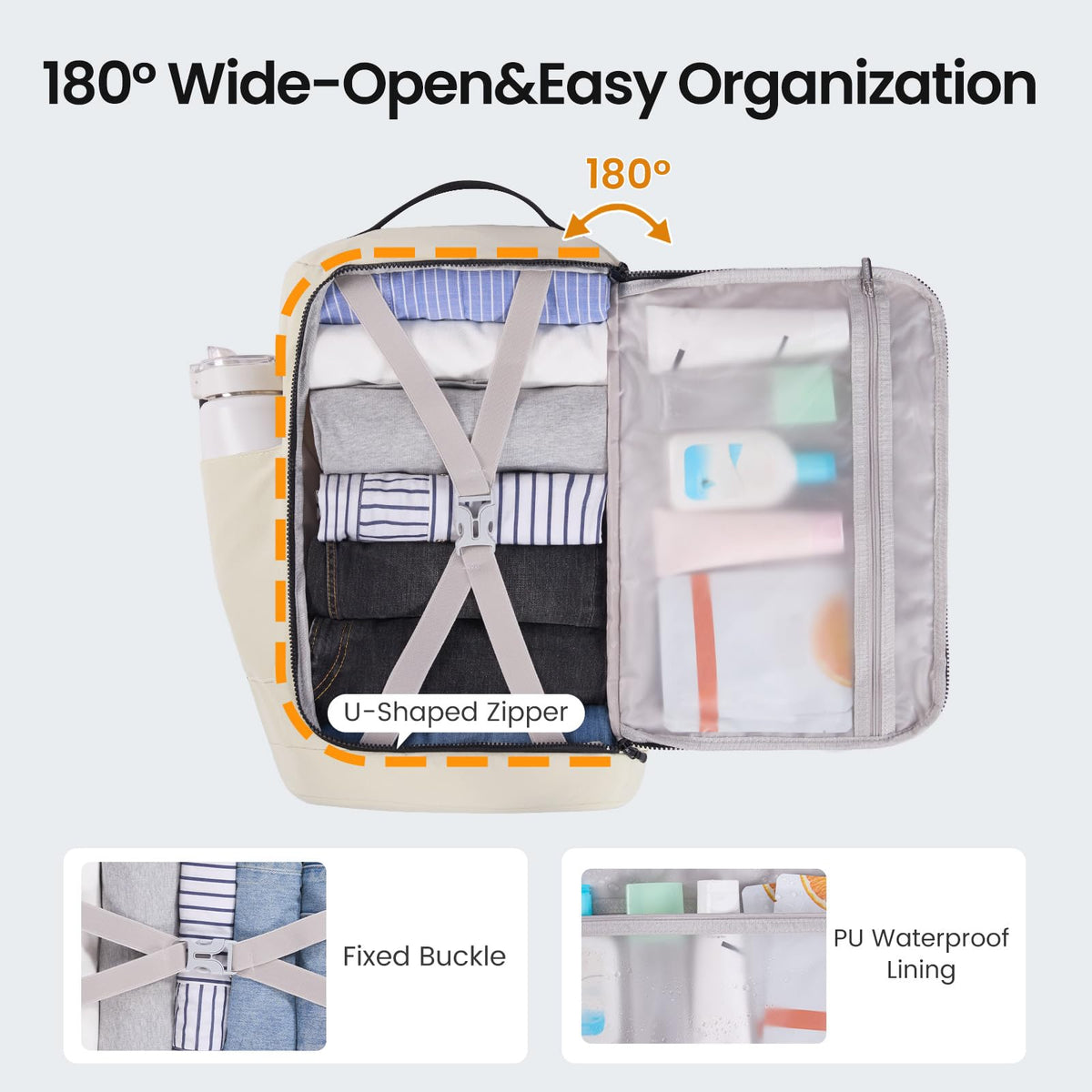 LOVEVOOK Travel Backpack for Women Men, Airline Approved Carry On Luggage