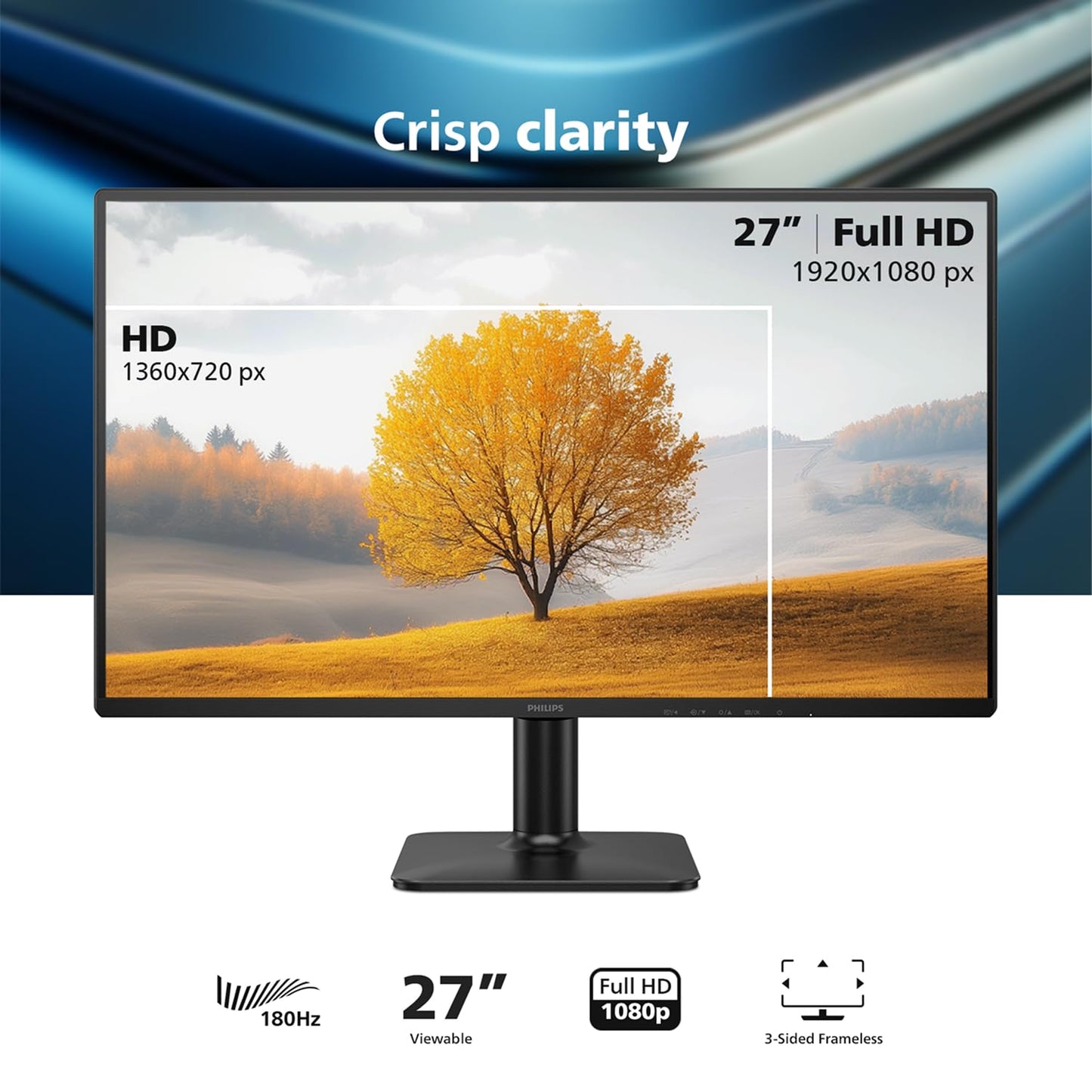 Philips 24" Gaming Monitor FHD 180Hz Overlocked IPS HDR10, 24E2G2200