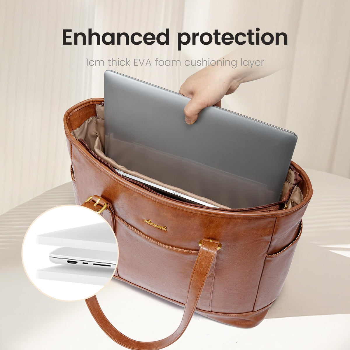 LOVEVOOK Laptop Work Tote Bag for Women,Teacher Computer Briefcase Business Shoulder Bag for Office Travel Gift