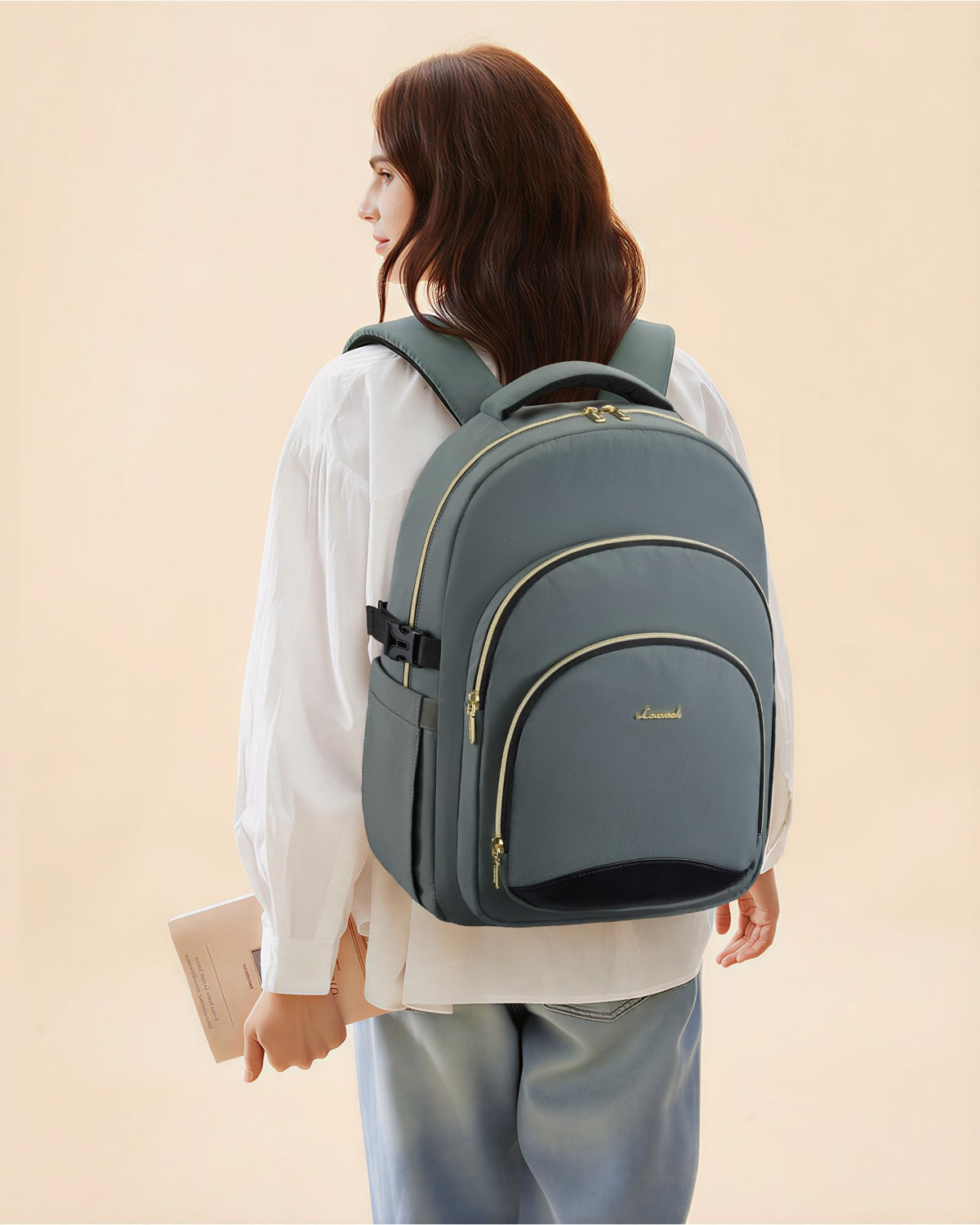 LOVEVOOK Laptop Backpack for Women, 15.6-Inch Work Backpack, Back to School Bookbag for College Student Teen Girls, Casual Personal Item Travel Bag Business Computer Daypack for Teacher Nurse, Gift