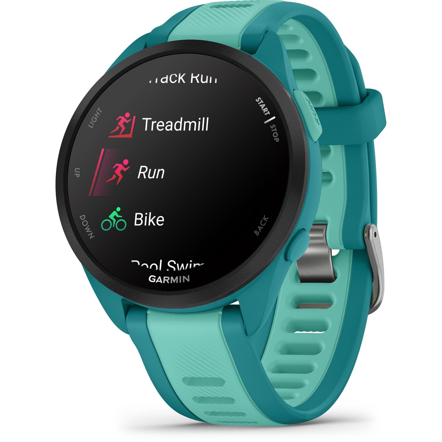Garmin Forerunner® 165, Running Smartwatch, 43mm, Whitestone