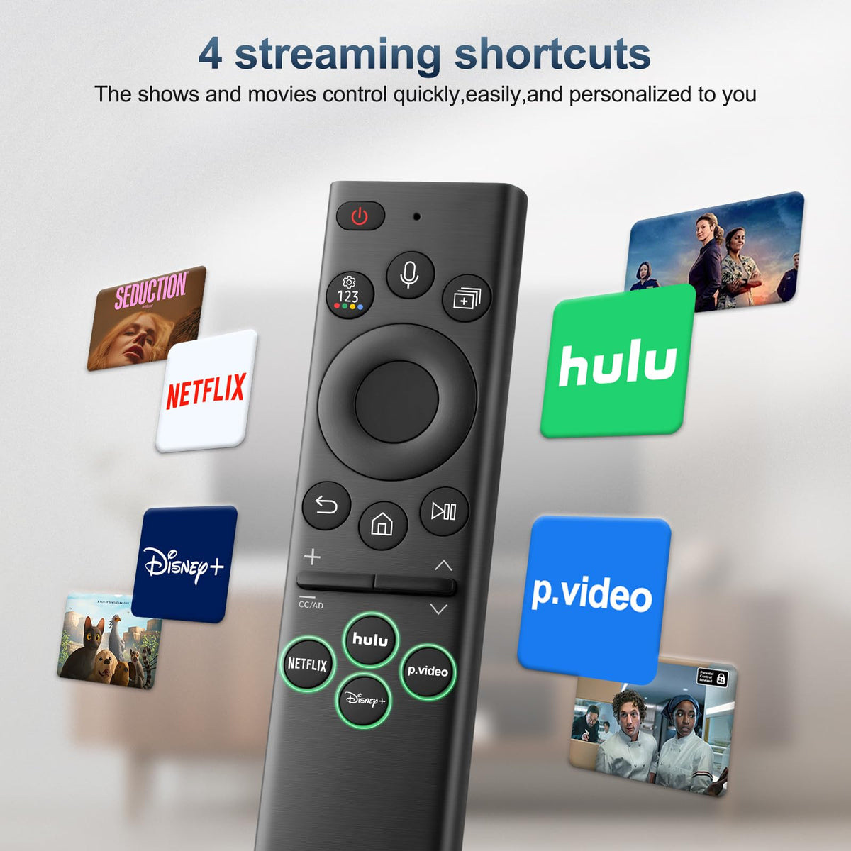 Universal-TV-Remote-Control for Samsung LG Vizio Roku TCL Hisense Sony TVs