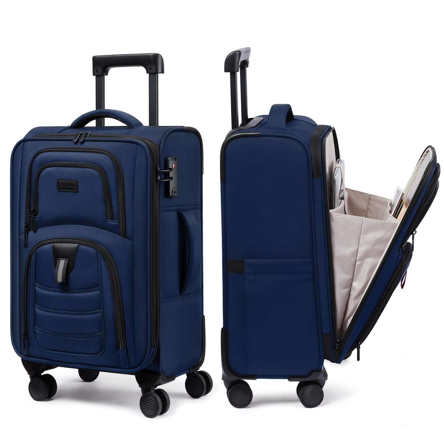 LOVEVOOK Carry On Luggage 22x14x9 - Airline Approved Spinner Suitcase