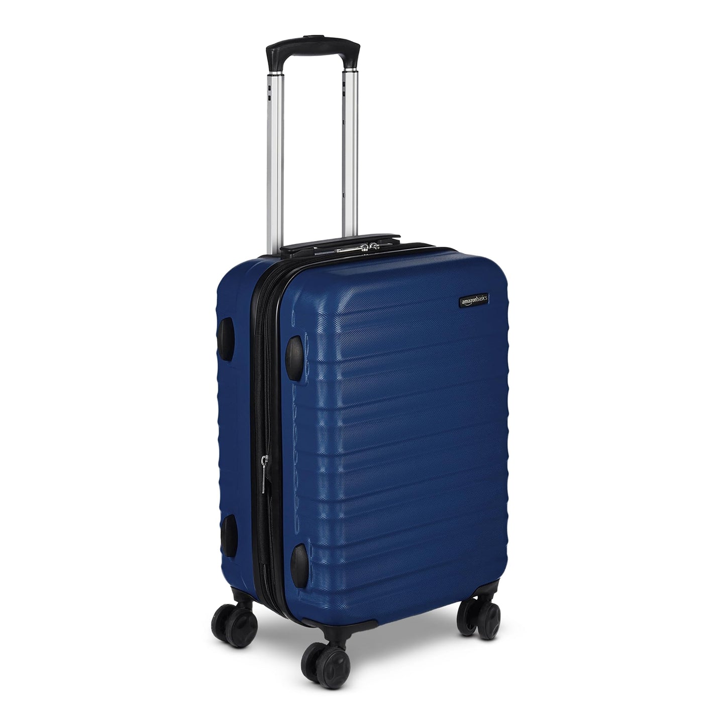 Amazon Basics 30" Hardside Large Checked Luggage, Hardshell Suitcase With Four Multi-directional Wheels, Expandable For Up to 15% More Space, Scratch-Resistant Shell, Black