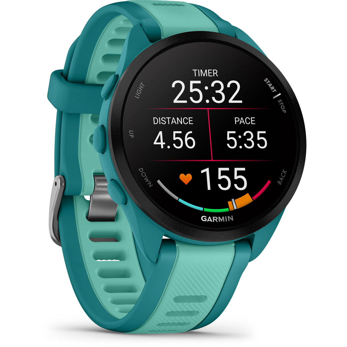 Garmin Forerunner® 165, Running Smartwatch, 43mm, Whitestone