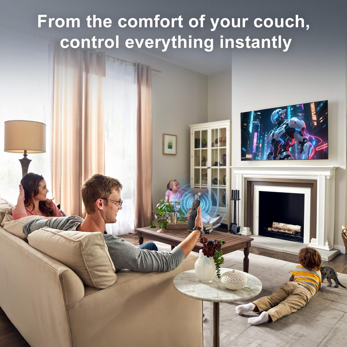 Universal-TV-Remote-Control for Samsung LG Vizio Roku TCL Hisense Sony TVs
