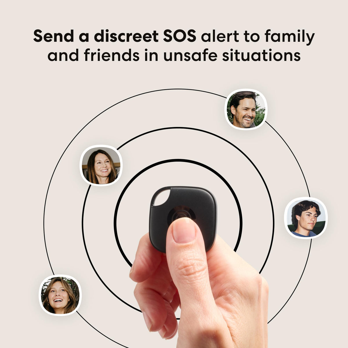 Life360 Tile - Bluetooth Tracker, Keys Finder and Item Locator for Keys, Bags and More. Phone Finder. Both iOS and Android Compatible. 1-Pack (Black)