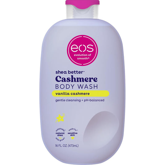 eos Cashmere Body Wash- Vanilla Cashmere, Creamy Gel with Shea Butter, 16 fl oz
