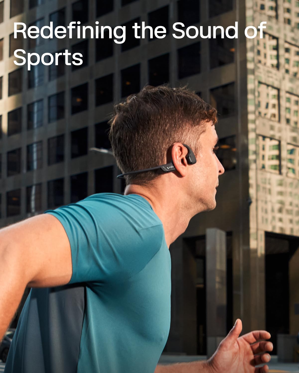 SHOKZ OpenRun Pro 2 Bone Conduction Bluetooth Sport Headphones, Black