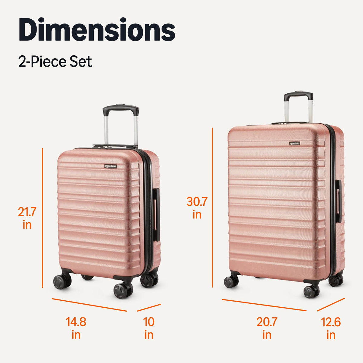 Amazon Basics 30" Hardside Large Checked Luggage, Hardshell Suitcase With Four Multi-directional Wheels, Expandable For Up to 15% More Space, Scratch-Resistant Shell, Black