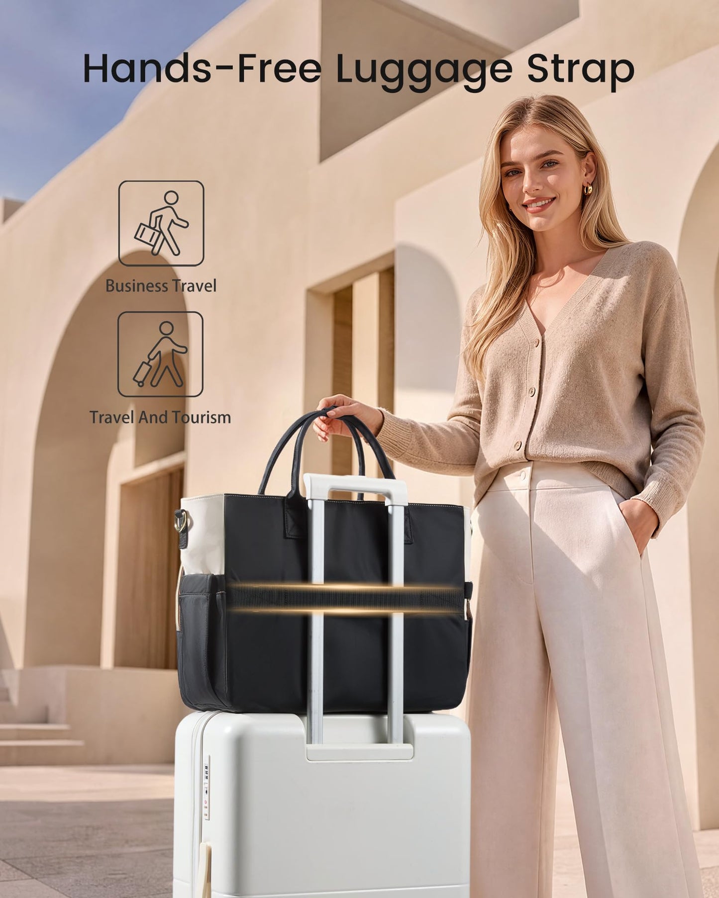 LOVEVOOK Laptop Bag for Women, Work Tote Computer Bag for Teacher Nurse