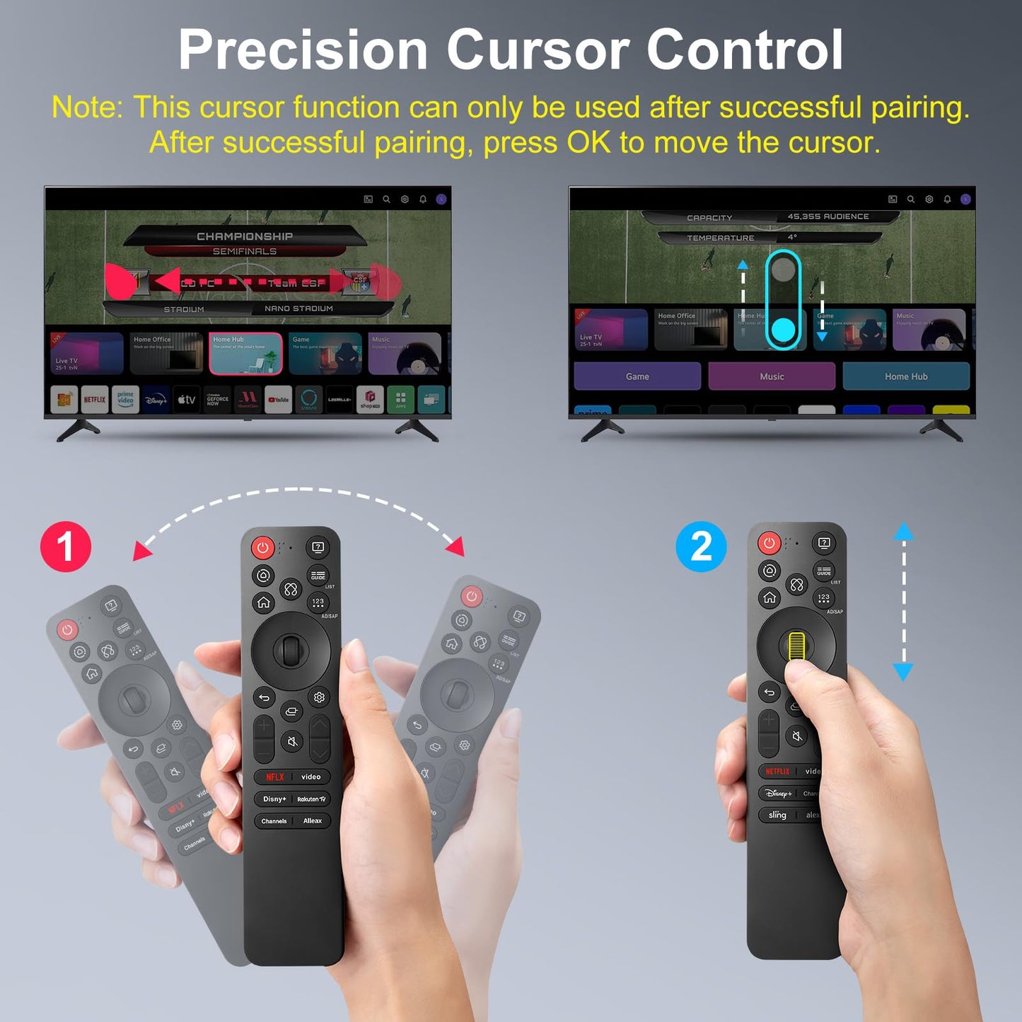 Universal-TV-Remote-Control for Samsung LG Vizio Roku TCL Hisense Sony TVs