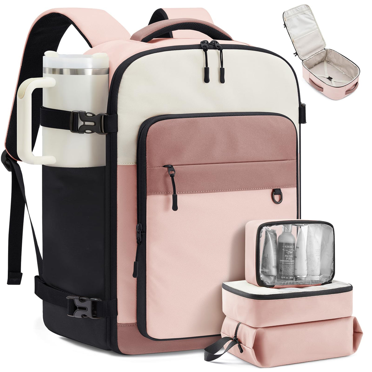 LOVEVOOK 40L Travel Backpack for Women Men, Carry on Backpack for Travel