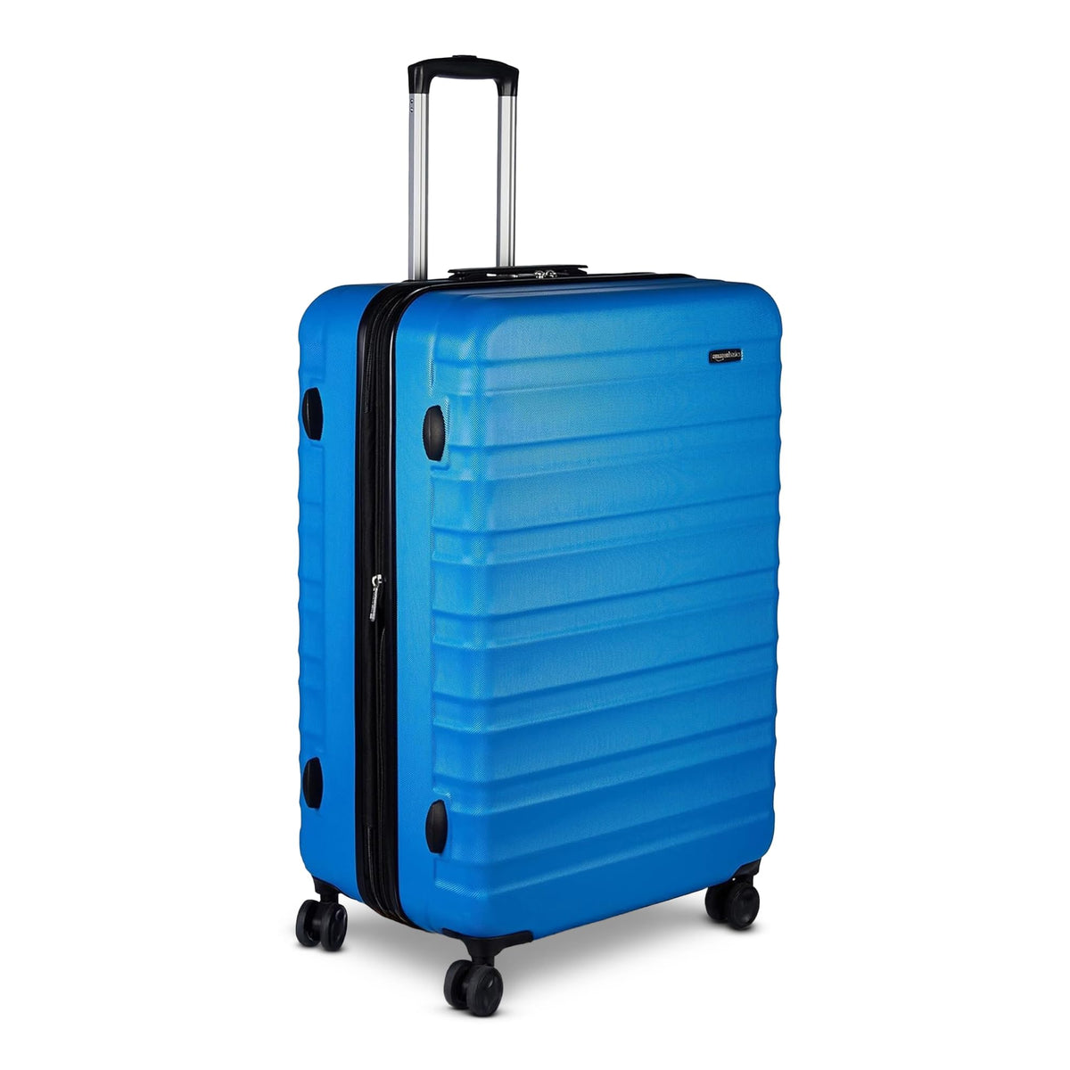 Amazon Basics 30" Hardside Large Checked Luggage, Hardshell Suitcase With Four Multi-directional Wheels, Expandable For Up to 15% More Space, Scratch-Resistant Shell, Black