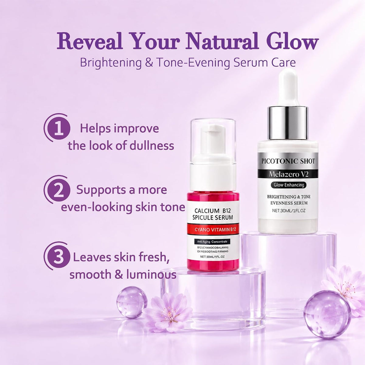 Skincare Routine Set - Facial Care Kit with Cleanser, Serums, Balm & Eye Patches - Hydrating & Daily Skin Care