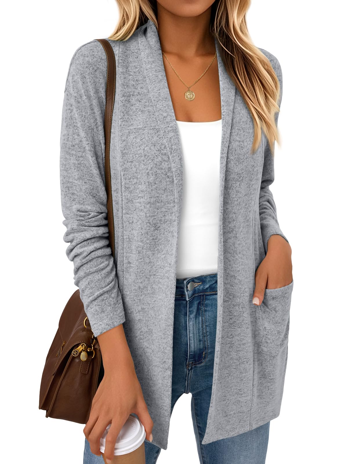 LILLUSORY Cardigan for Women Lightweight Cardigans Fall Fashion Outfits