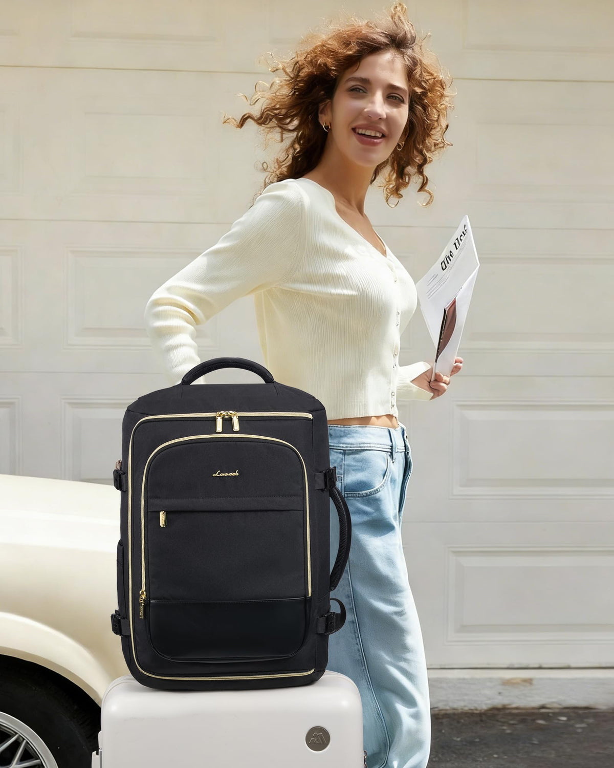 LOVEVOOK Travel Backpack Carry on Flight Approved for Women/Men