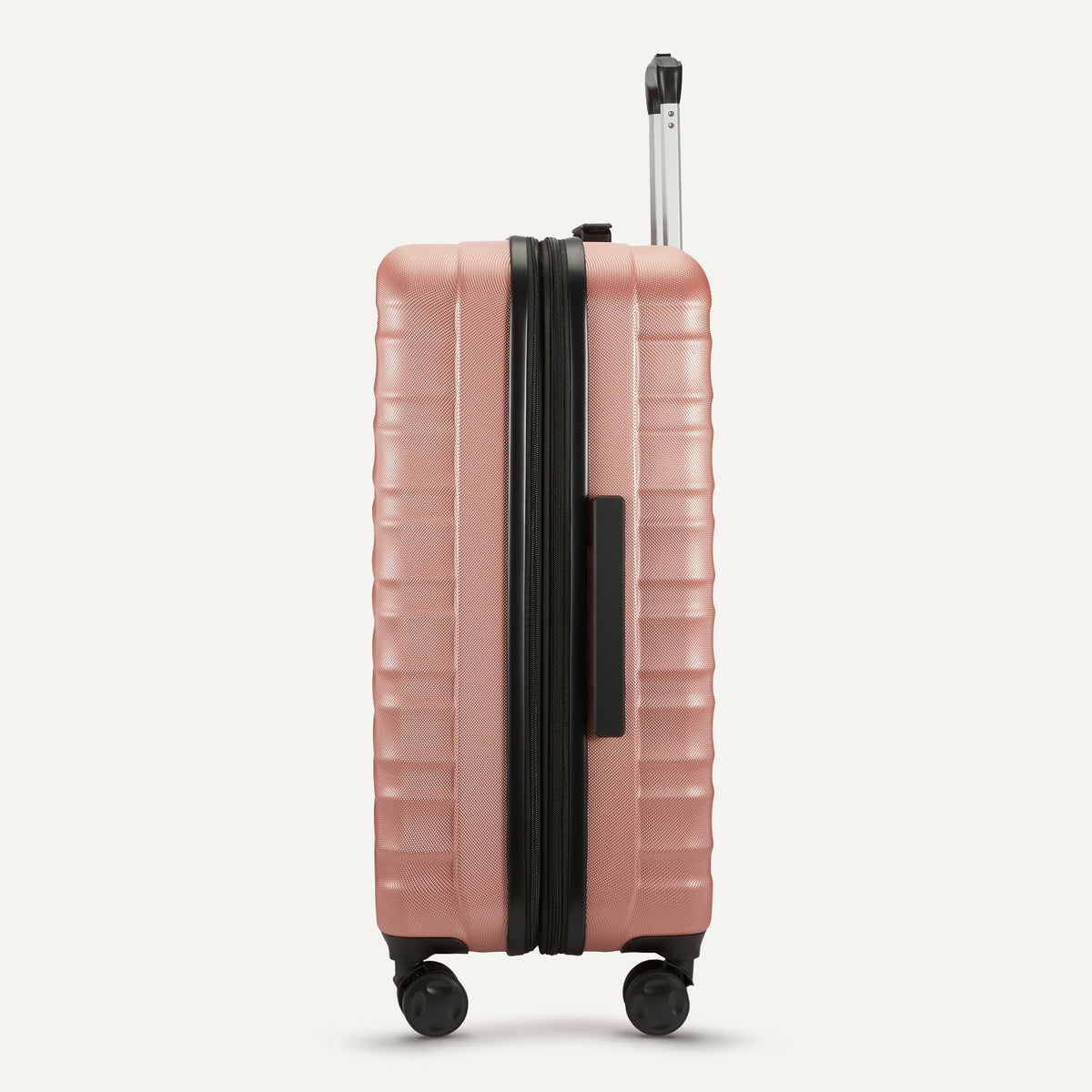 Amazon Basics 30" Hardside Large Checked Luggage, Hardshell Suitcase With Four Multi-directional Wheels, Expandable For Up to 15% More Space, Scratch-Resistant Shell, Black