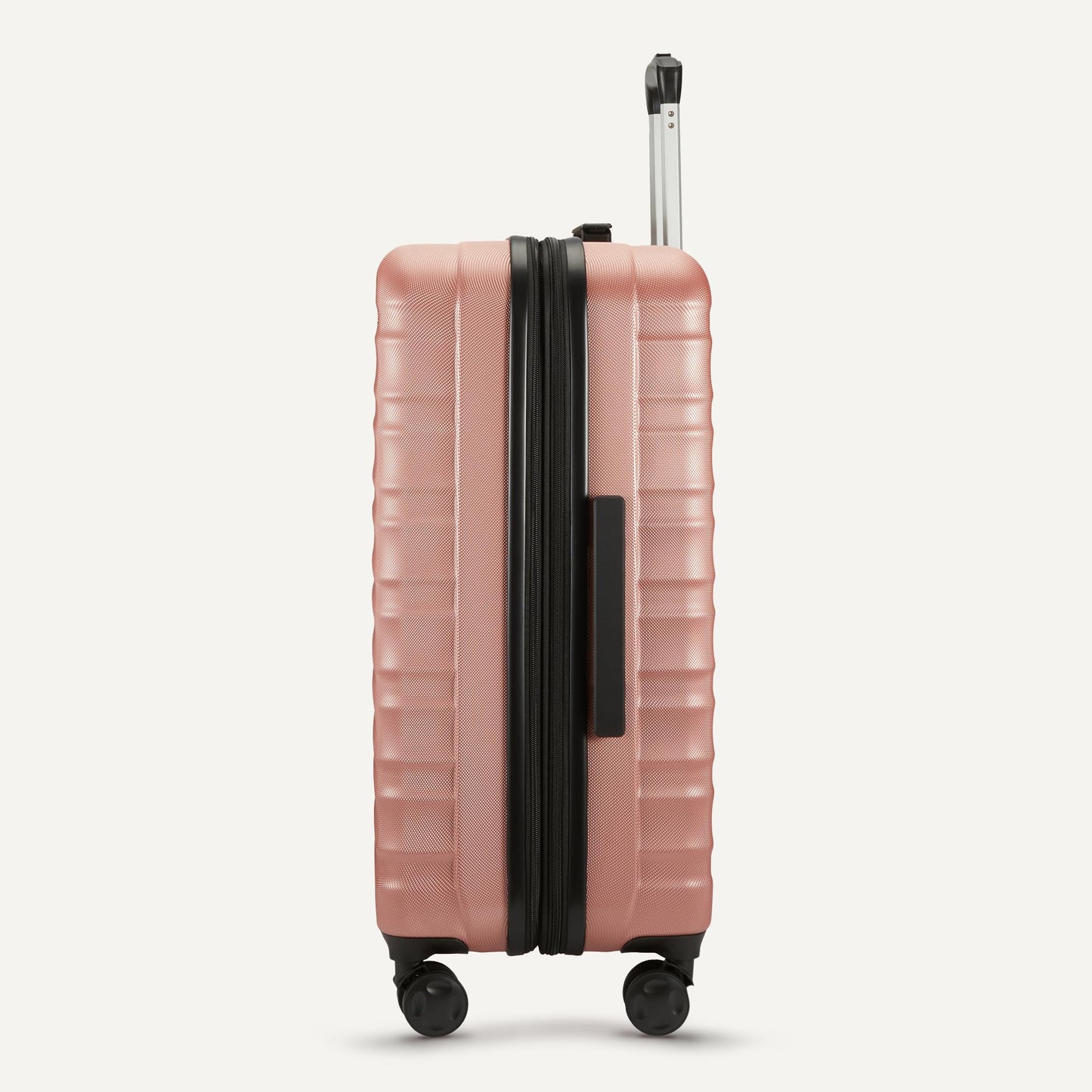 Amazon Basics 30" Hardside Large Checked Luggage, Hardshell Suitcase With Four Multi-directional Wheels, Expandable For Up to 15% More Space, Scratch-Resistant Shell, Black