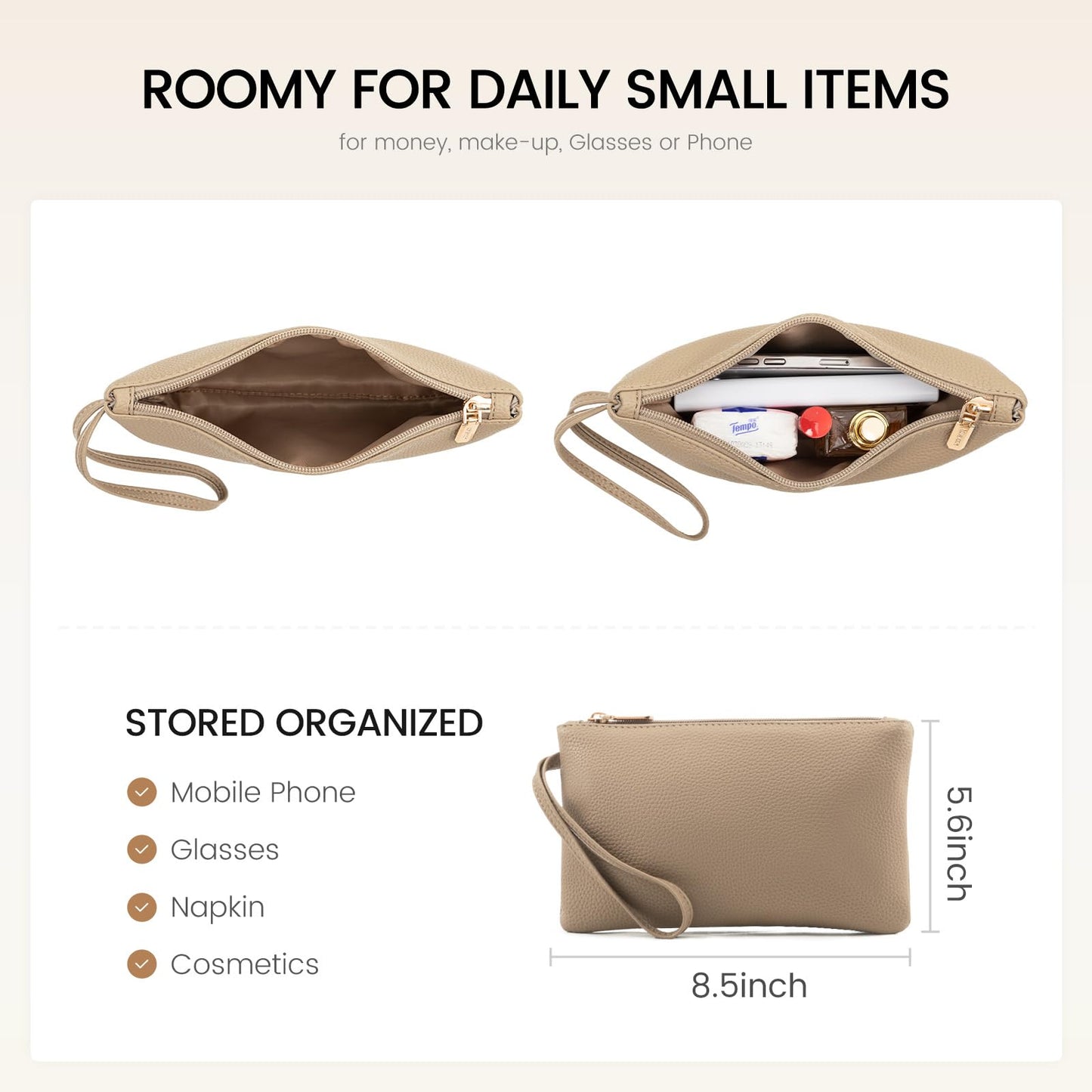 LOVEVOOK Laptop Tote for Women - 15.6 Inch Faux Leather Laptop Bag with Clutch, Large Capacity Office Purse Computer