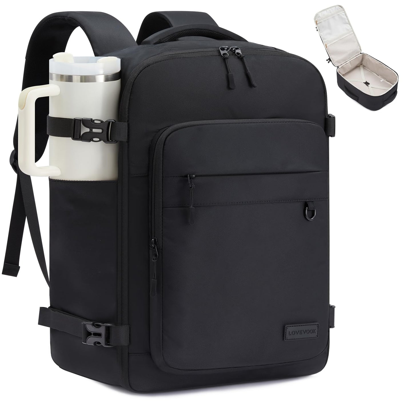 LOVEVOOK 40L Travel Backpack for Women Men, Carry on Backpack for Travel