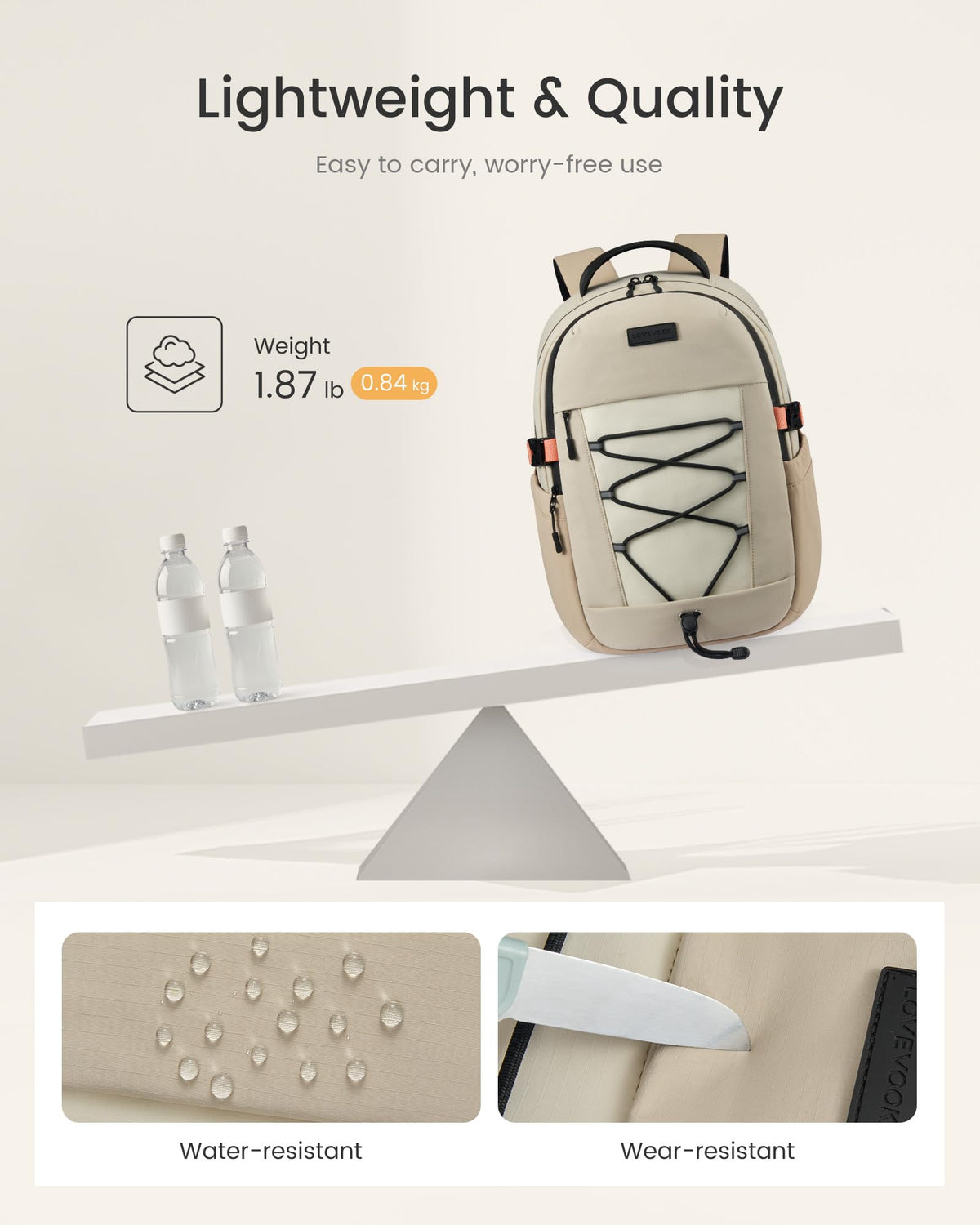 LOVEVOOK Laptop Backpack for College, Work Backpack for Women & Men