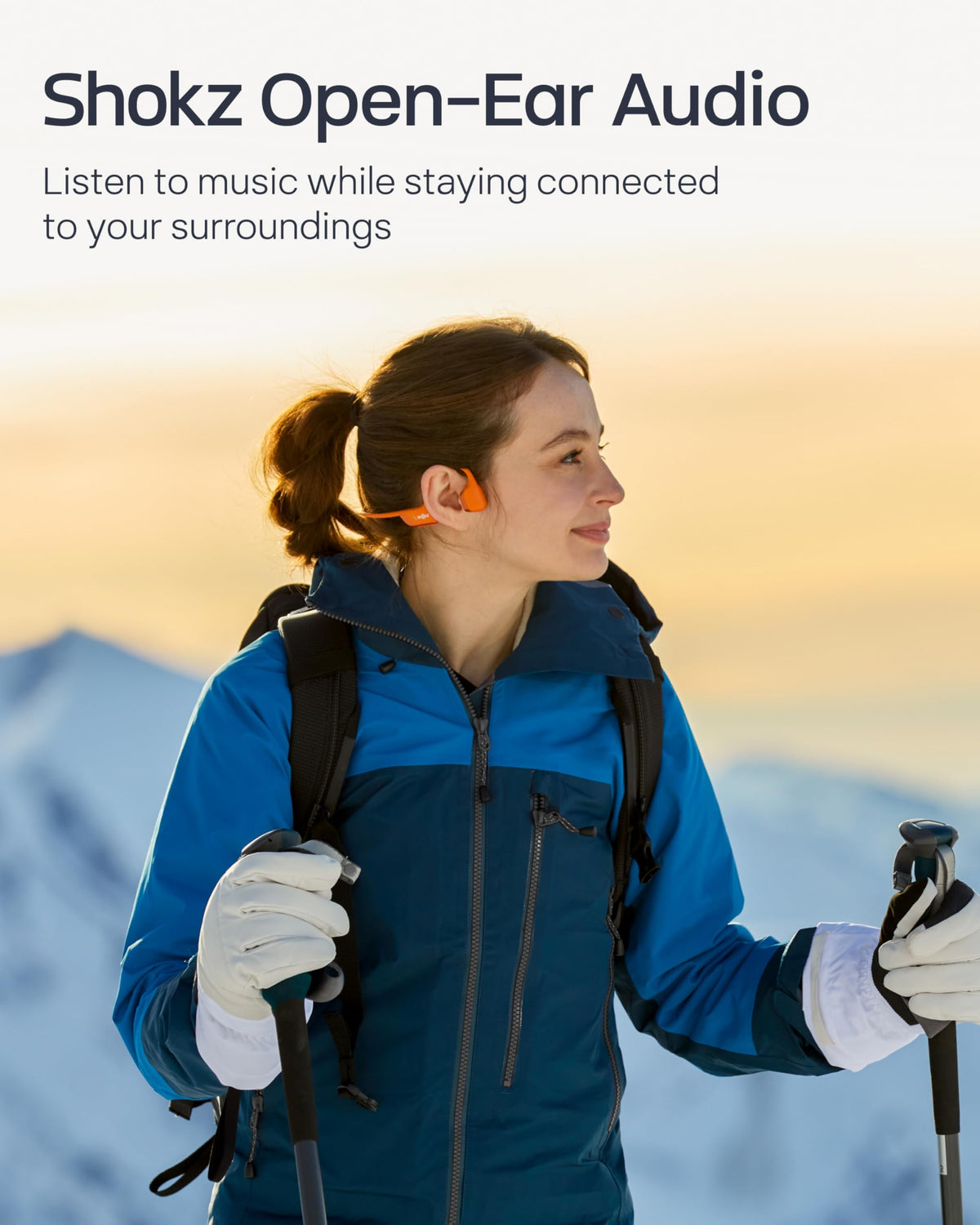 SHOKZ OpenRun Pro 2 Bone Conduction Bluetooth Sport Headphones, Black