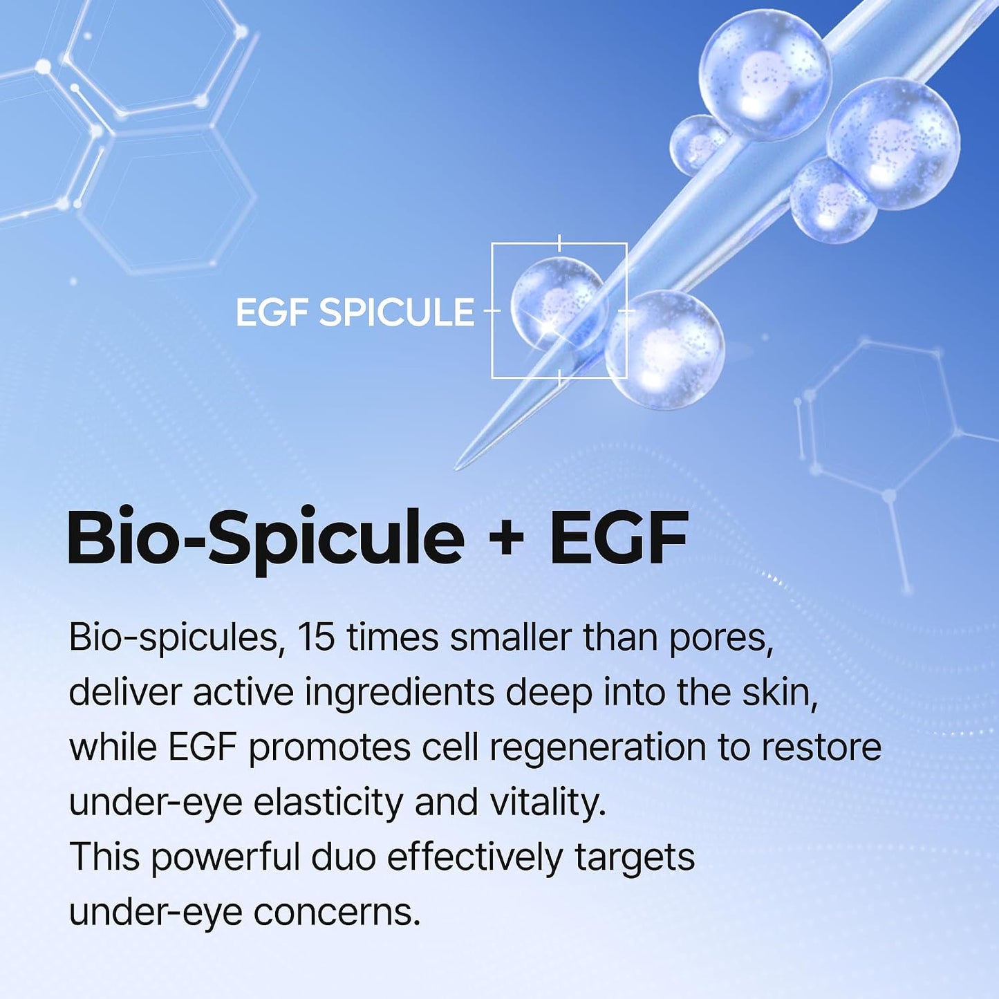 Dr.Melaxin Eyephalt Under Eye Cream for Dark Circles and Puffiness, Eye Cream for Bags Under Eyes with Bio-Spicule, EGF & Niacinamide, Depuffing Eye Bag Lifting Treatment, Korean Skin Care, 0.33 fl oz