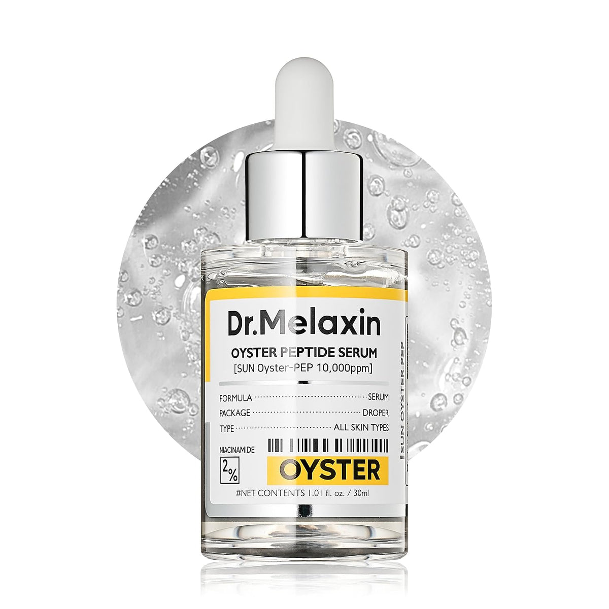 Dr.Melaxin Oyster Pep3 Renewal Ampoule for Plumping, Anti Aging, Hydrating Face | Visibly Smooth and Glowy Skin, Korean Skincare, 1.01 fl oz(30ml)