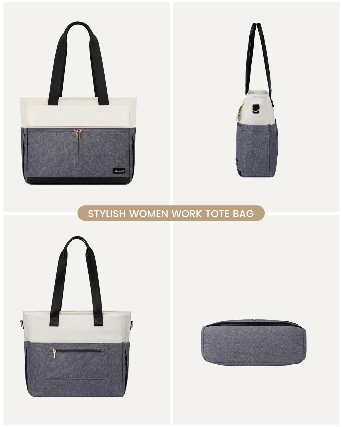 LOVEVOOK Lunch Tote Bag for Women, Work Laptop Bag with Lunch Compartment