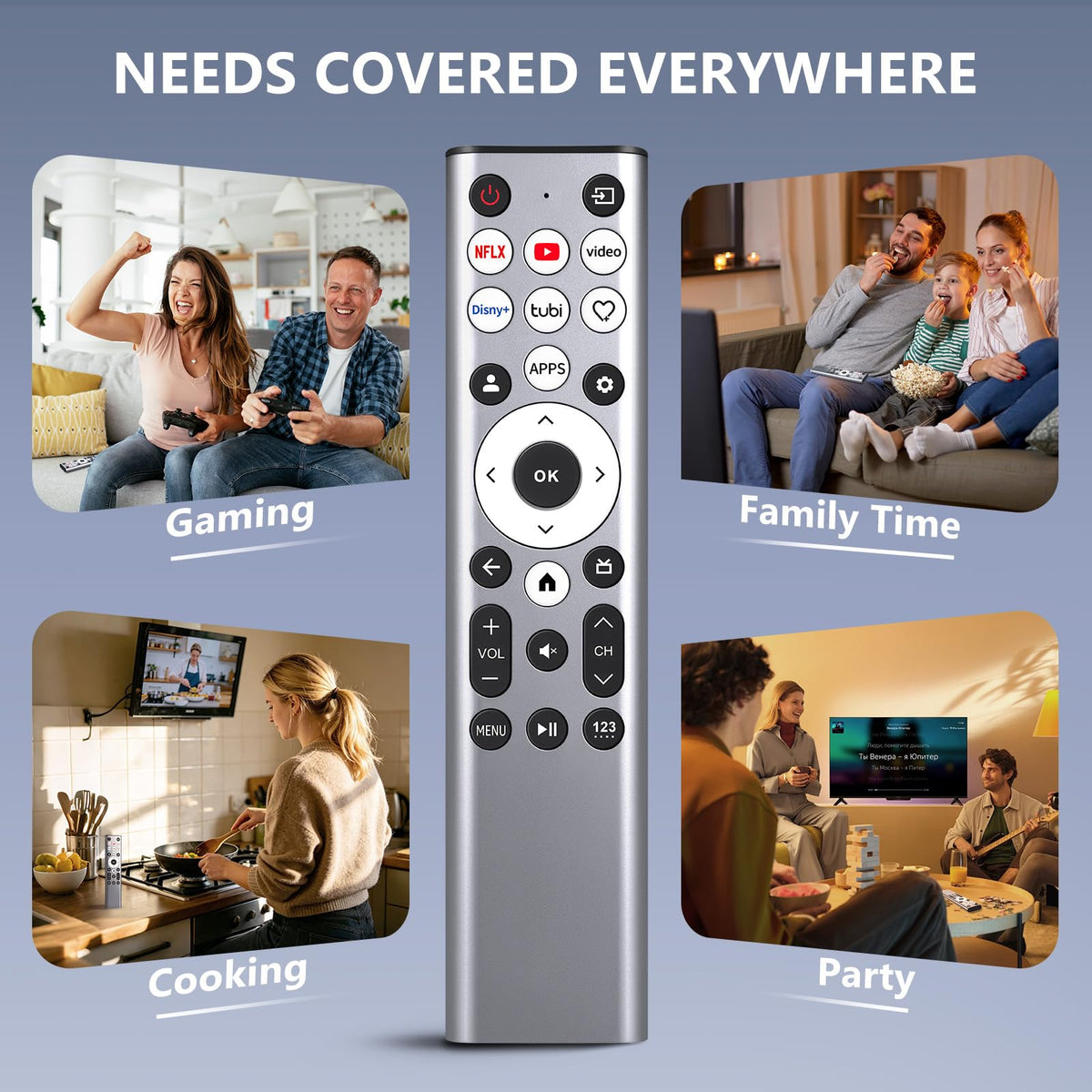(2 Pack) Replacement Remote for Roku Box Express Player Premiere Control