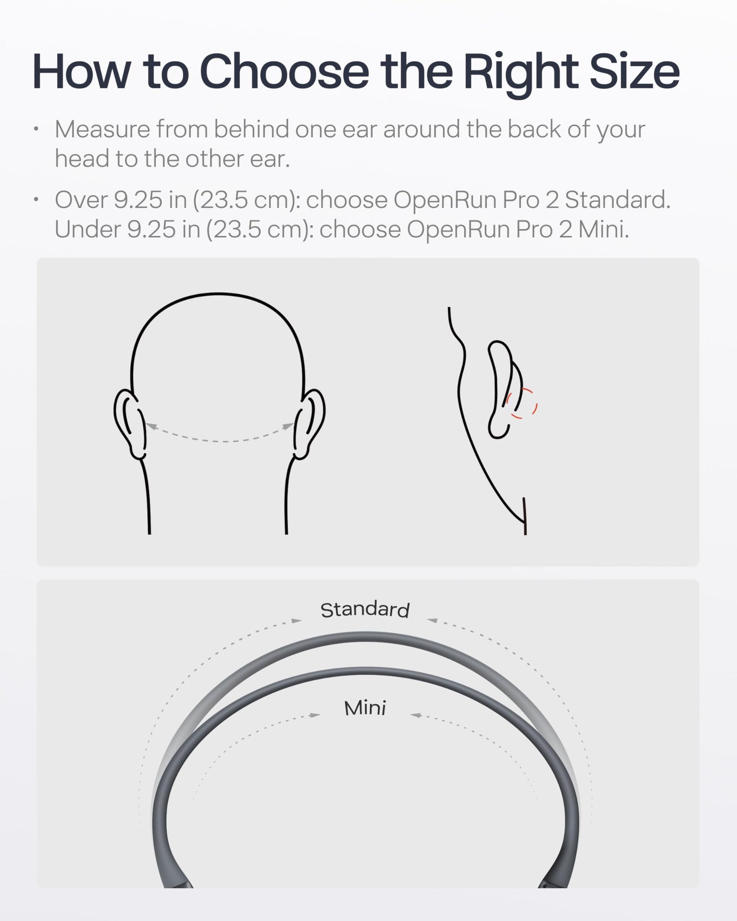 SHOKZ OpenRun Pro 2 Bone Conduction Bluetooth Sport Headphones, Black