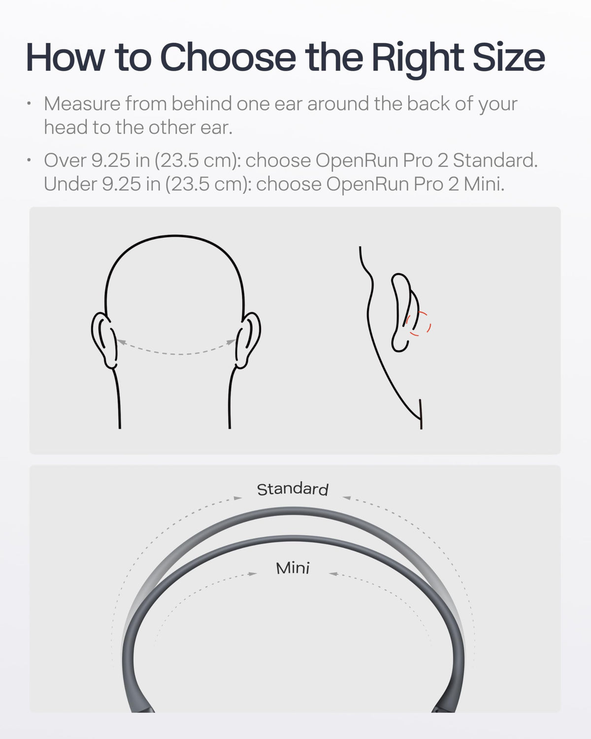 SHOKZ OpenRun Pro 2 Bone Conduction Bluetooth Sport Headphones, Black