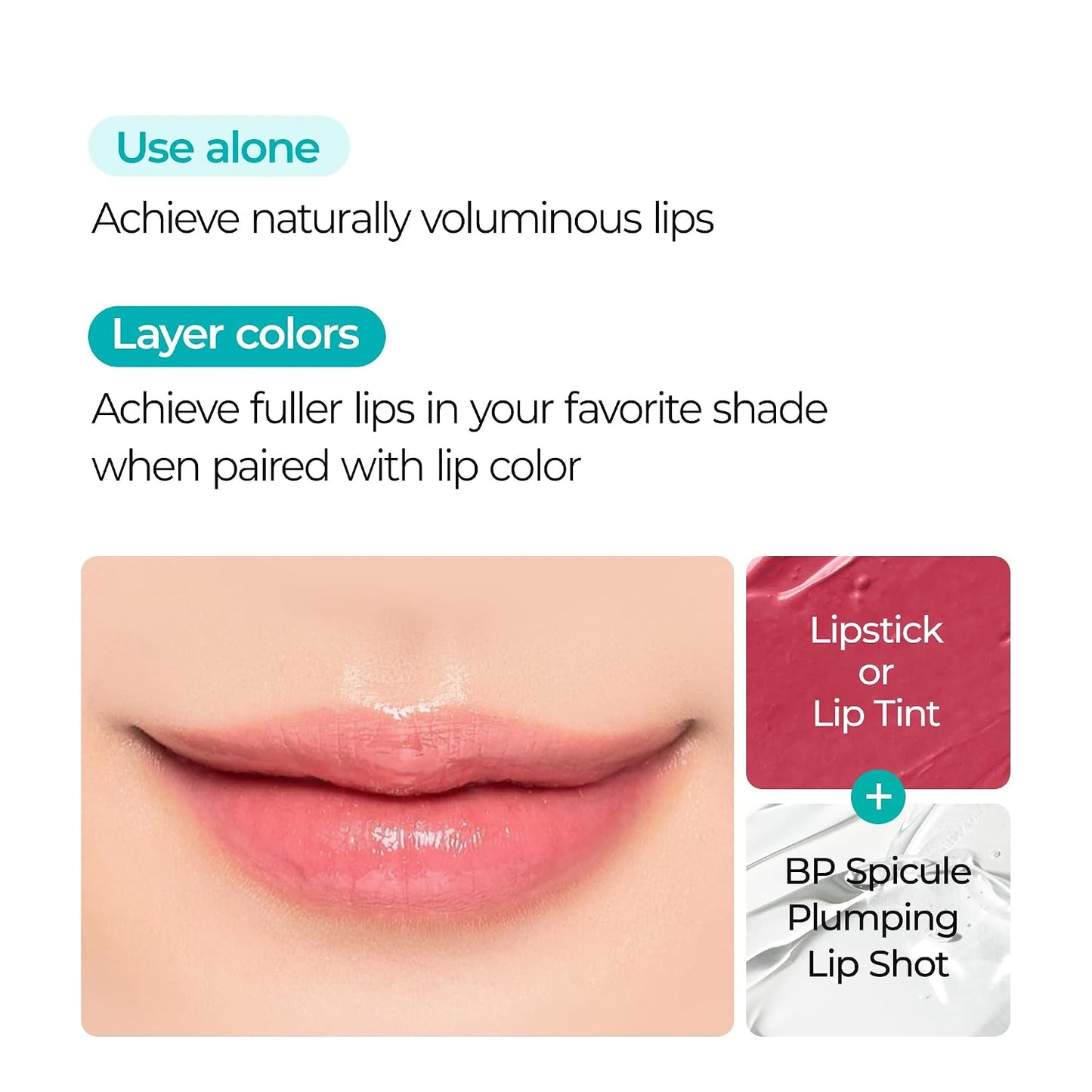 Dr.Melaxin BP Spicule Plumping Lip Shot Maxi – Microneedle Lip Plumper for Fuller Lips & Smooth Texture, Hyaluronic Acid & Peptides for Volume & Fine Line Care, Korean Lip Treatment