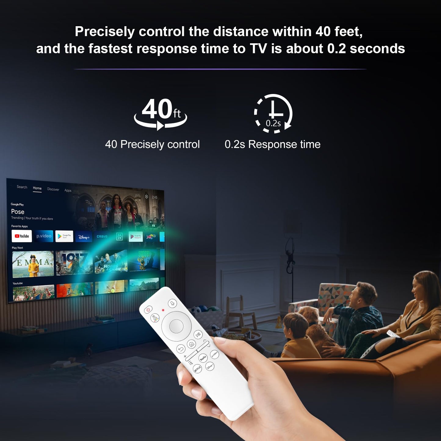 Universal-TV-Remote-Control for Samsung LG Vizio Roku TCL Hisense Sony TVs