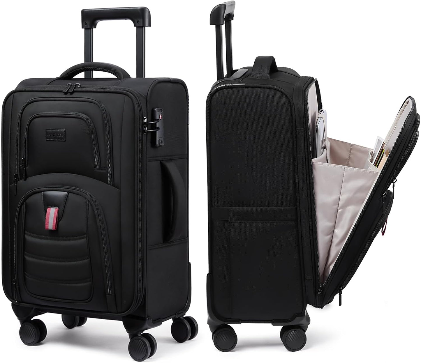 LOVEVOOK Carry On Luggage 22x14x9 - Airline Approved Spinner Suitcase