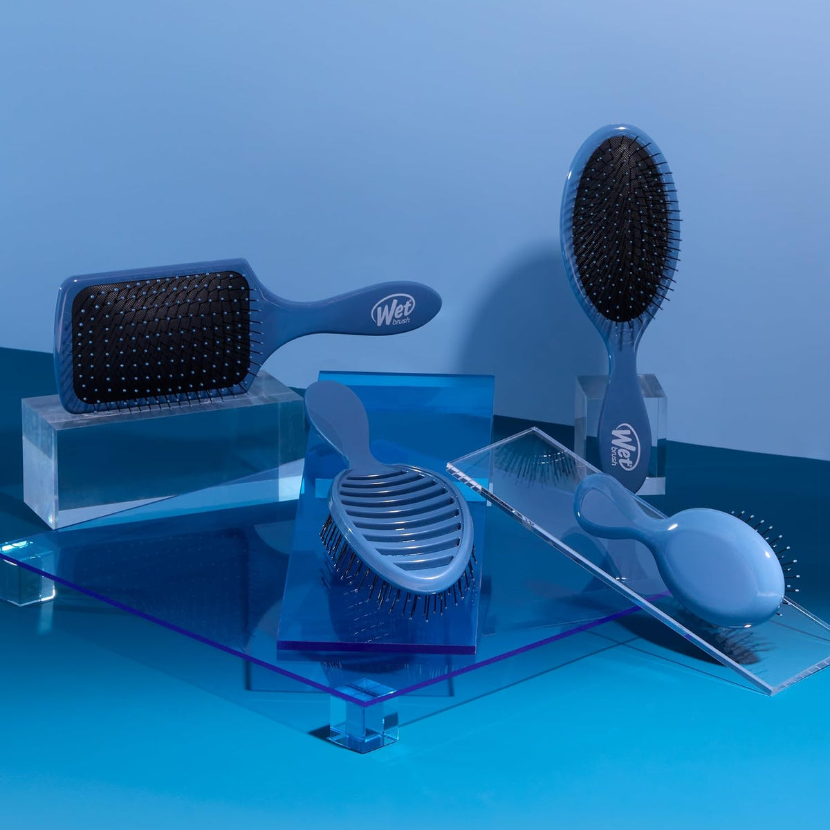 Wet Brush Original Detangler Hair Brush, Black Frost, For All Hair Textures
