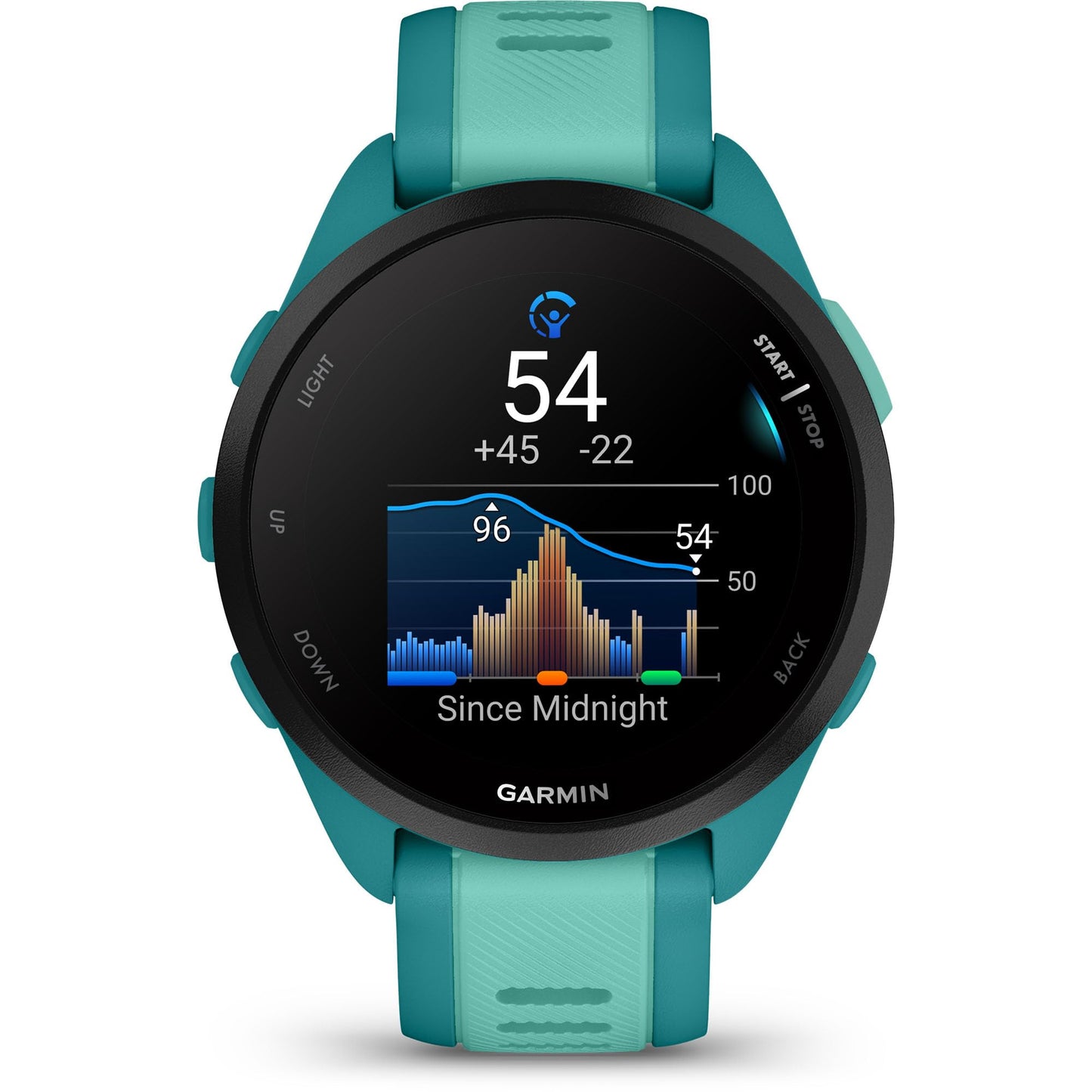 Garmin Forerunner® 165, Running Smartwatch, 43mm, Whitestone