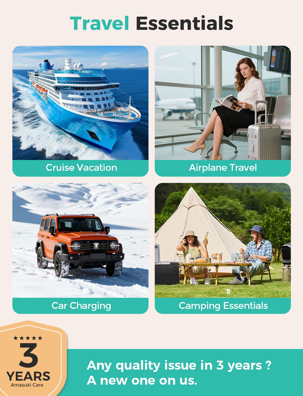 Travel Essentials,3 in 2 USB C Cable for Apple Watch Charger,iPhone Charger,Multi Charging Cable,Cruise Vacation Camping Essentials,Portable for iWatch Series 11-2/Ultra/SE & iPhone 17-12,Car,Pink