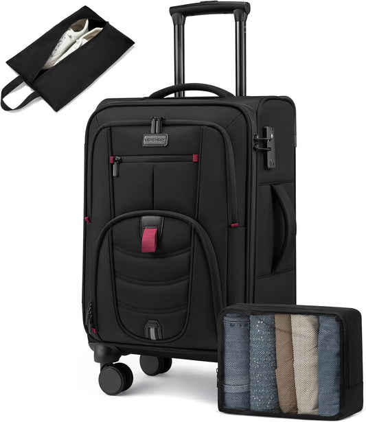 Carry On Luggage 22x14x9 Airline Approved with TSA Lock for Business Trip