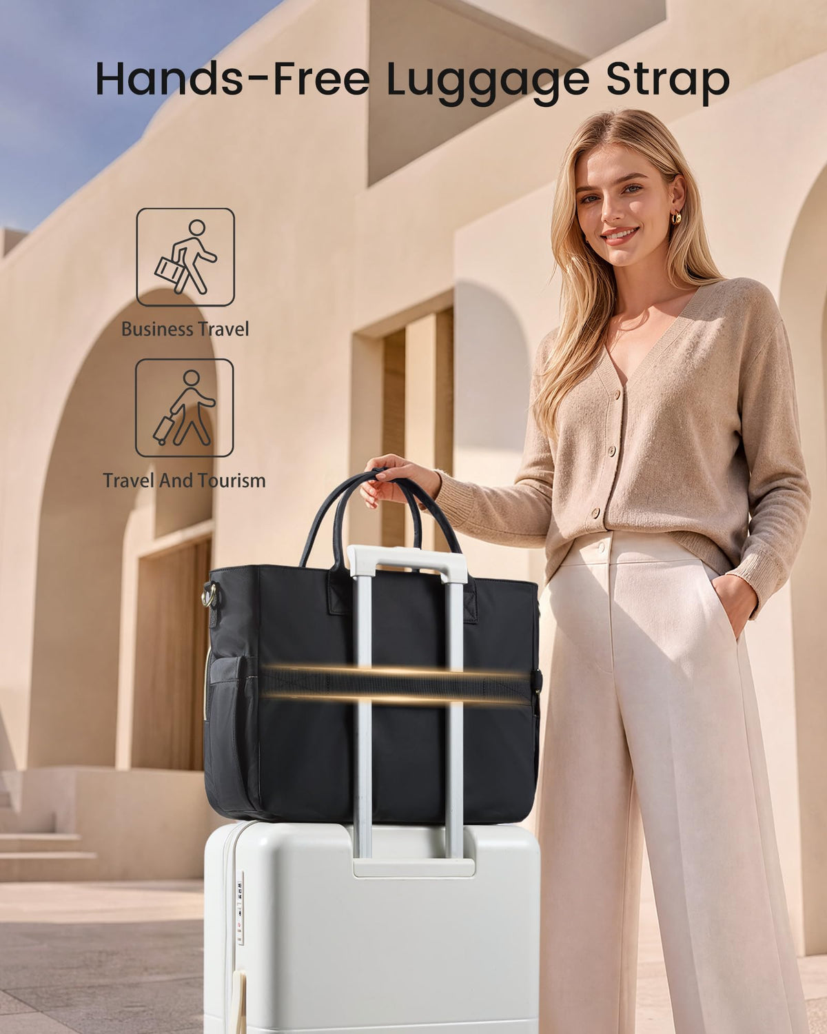 LOVEVOOK Laptop Bag for Women, Work Tote Computer Bag for Teacher Nurse