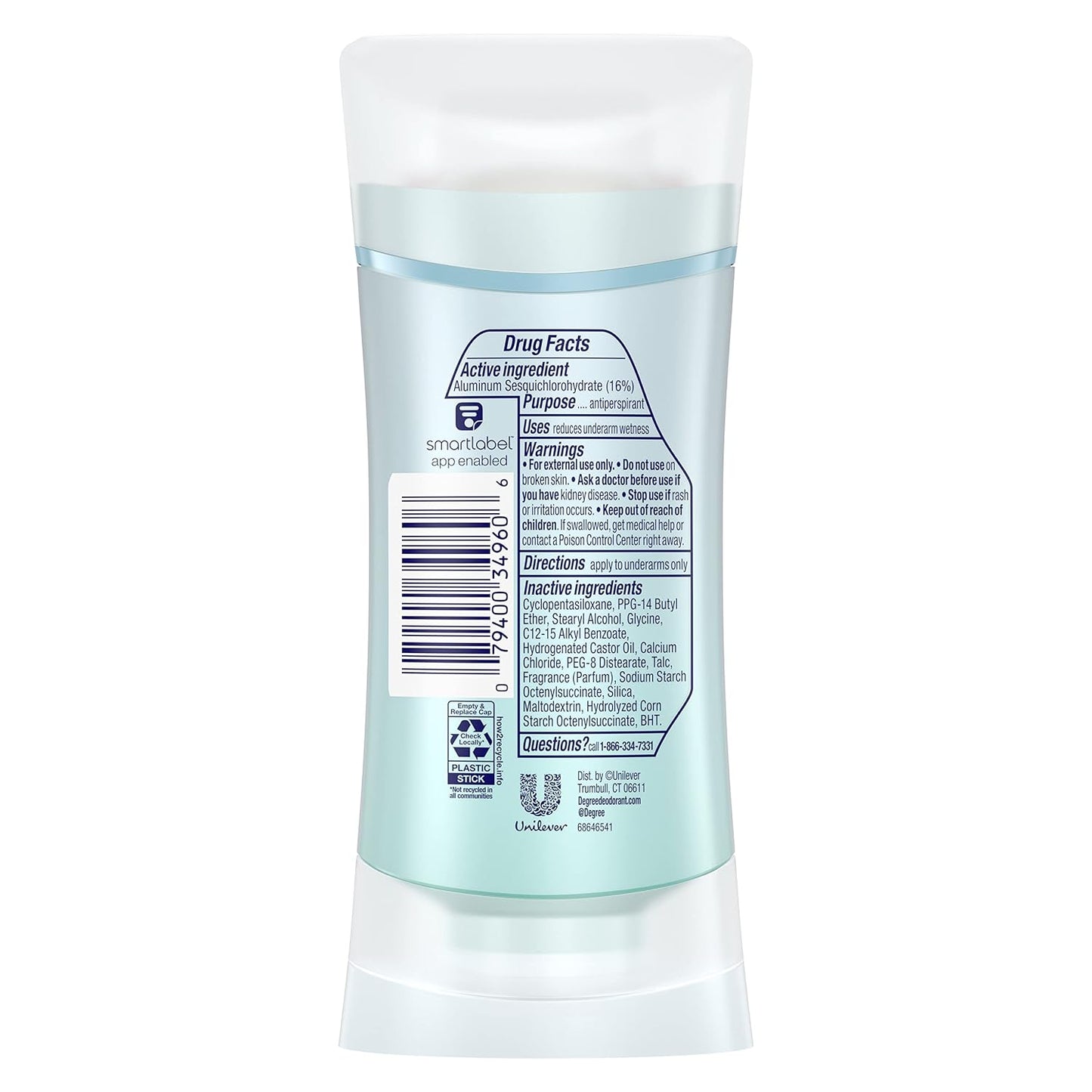 Degree Advanced Protection Antiperspirant Deodorant Shower Clean 72H 2.6 oz