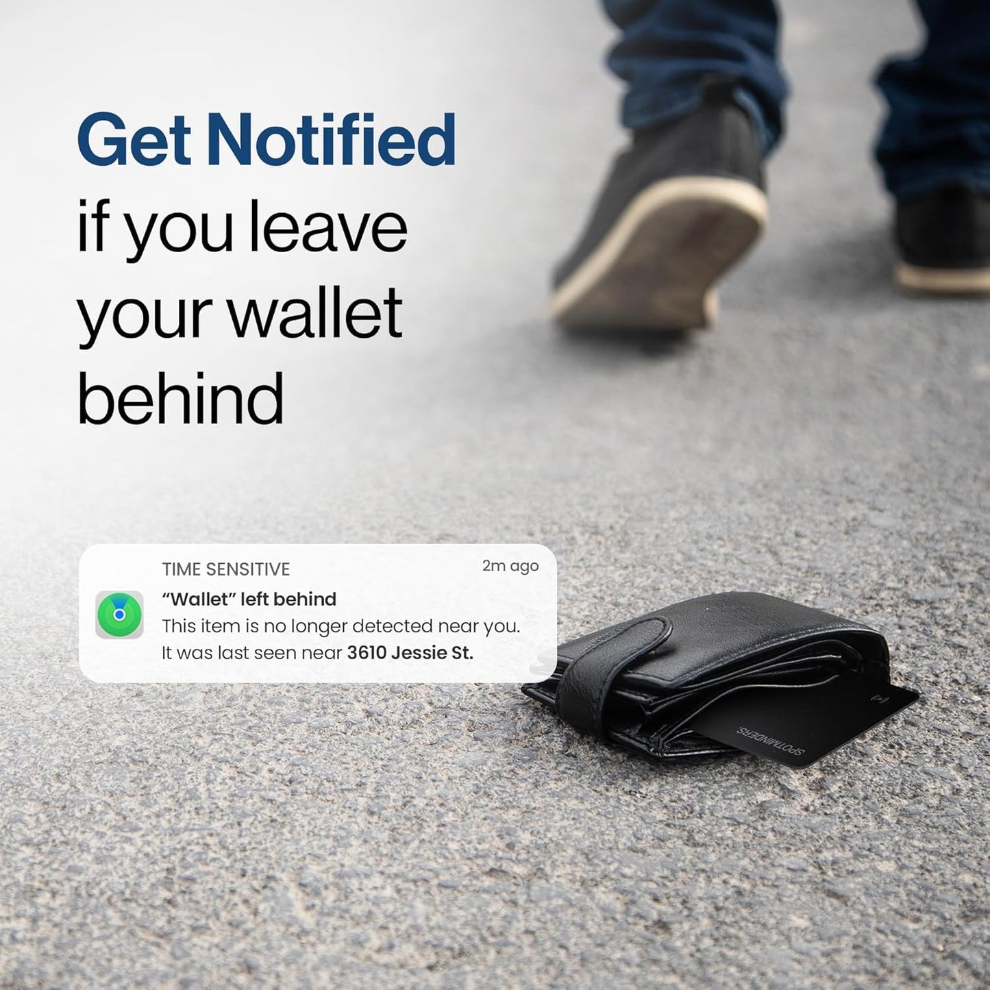 SPOTMINDERS Apple MFi Certified Wallet Tracker 2-Pack Black & Pink (iOS Only) Travel Pack for Couples 0.07in Works with Apple Find My Rechargeable Tracking Card Slim Item Finder for Luggage, Passport